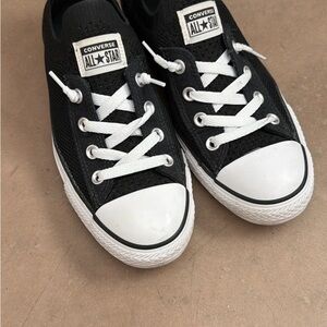 Converse Low-Top Sneakers in Black and White